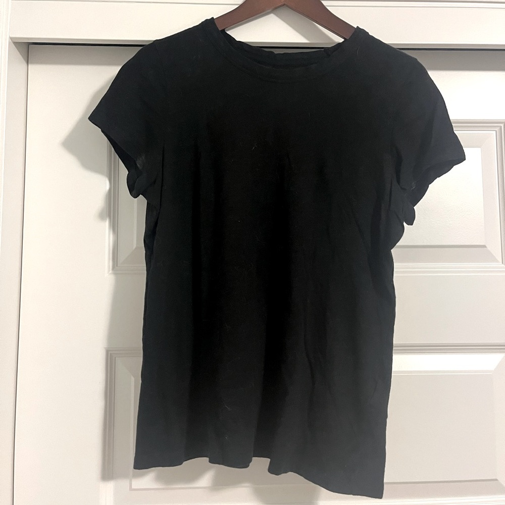 Banana Republic Factory Black Slub T-shirt